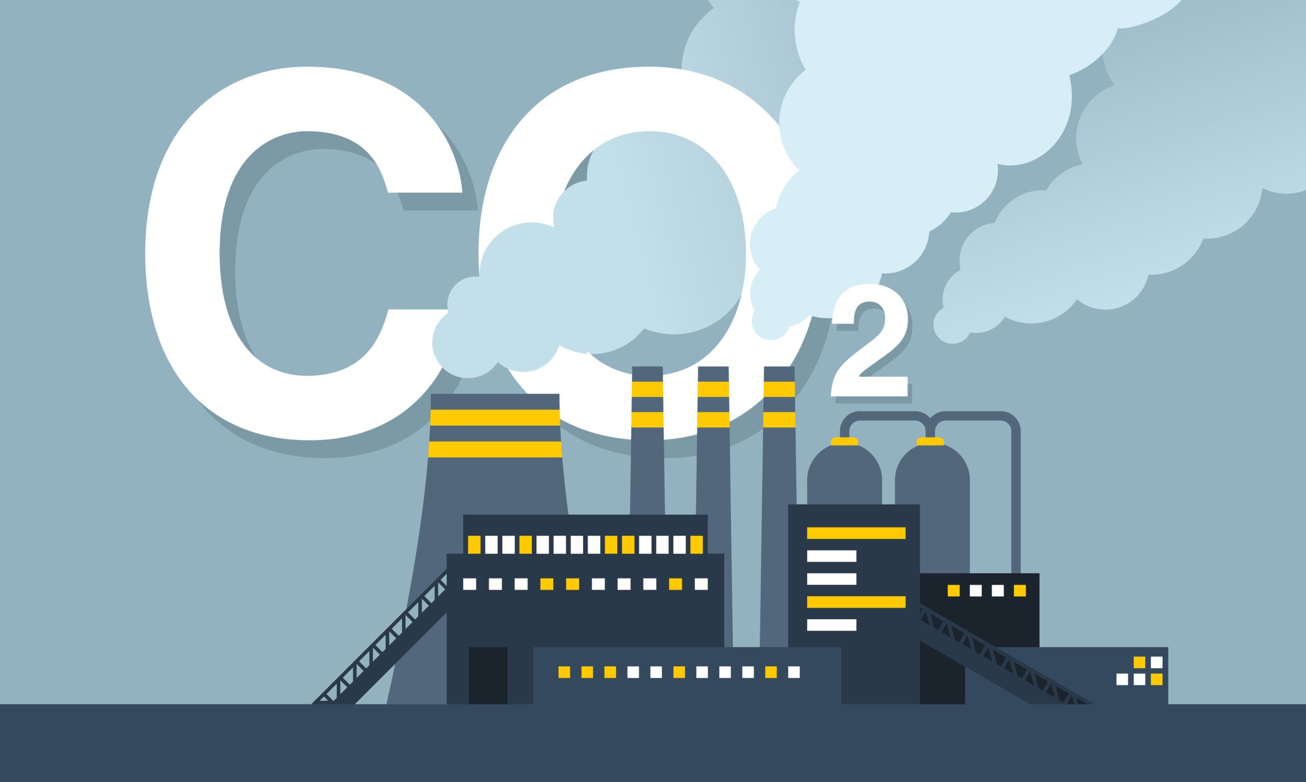 Co2,Emissions,Illustration,-,Harmful,Air,Carbon,Contamination,Emblem,With