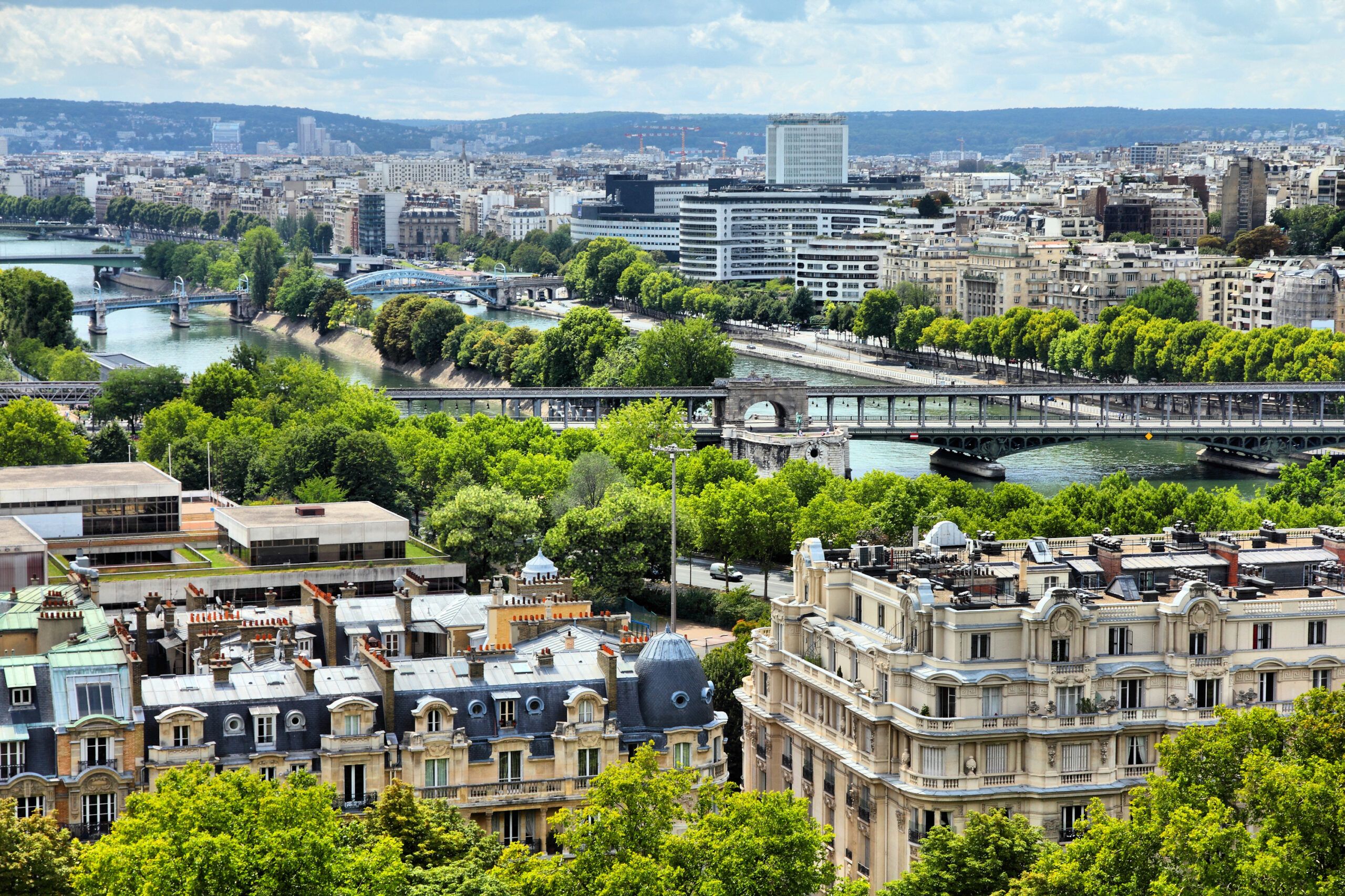 Paris,,France,-,Aerial,City,View,With,Seine,River.,Unesco